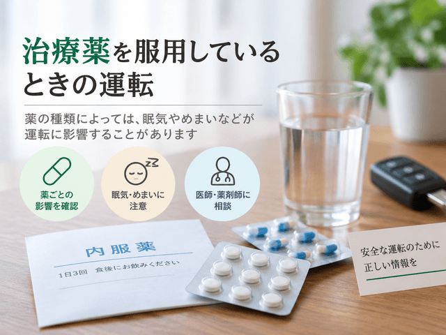 6.治療薬を服用しているときの運転