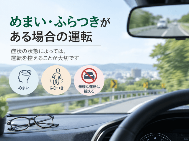 3.めまい・ふらつきがある場合の運転