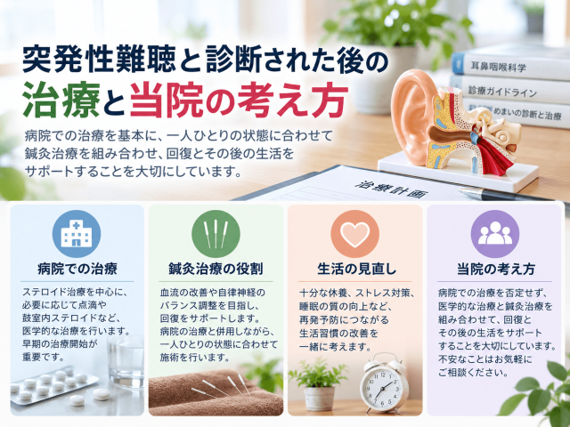 9.突発性難聴と診断された後の治療と当院の考え方