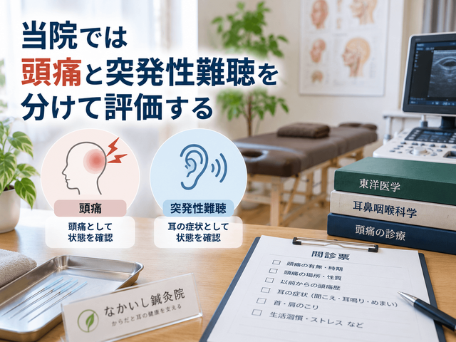 6.当院では頭痛と突発性難聴を分けて評価する