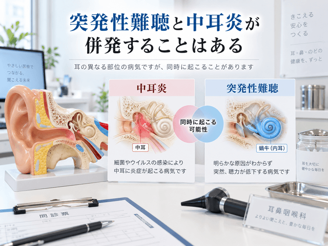 5.突発性難聴と中耳炎が併発することはある