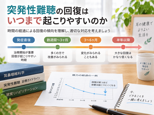 2.突発性難聴の回復はいつまで起こりやすいのか
