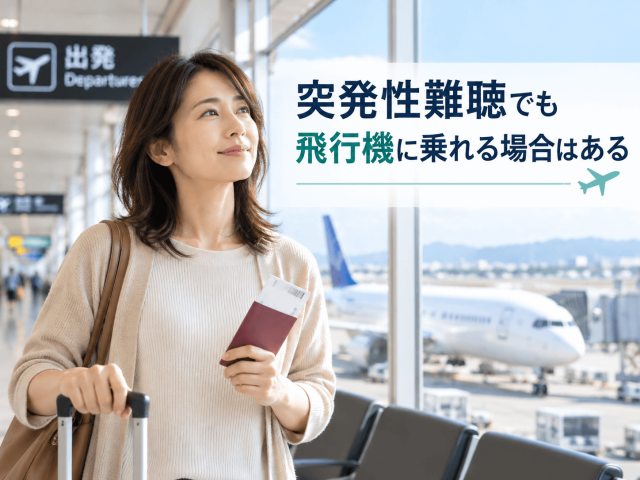 1.突発性難聴でも飛行機に乗れる場合はある