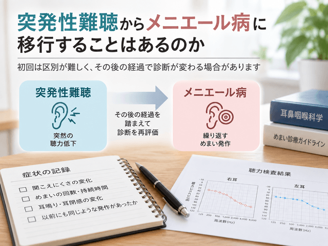 5.突発性難聴からメニエール病に移行することはあるのか