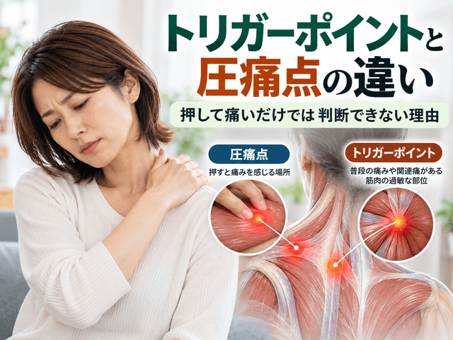 トリガーポイントと圧痛点の違い｜押して痛いだけでは判断できない理由