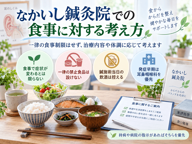 7.なかいし鍼灸院での食事に対する考え方