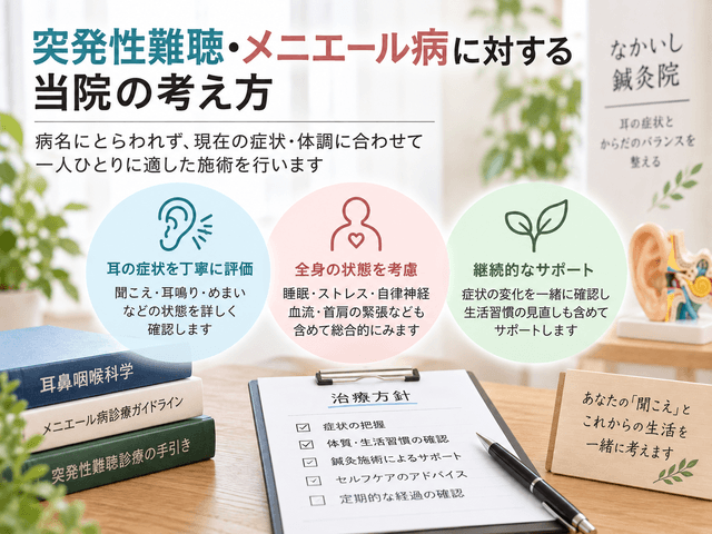 9.突発性難聴・メニエール病に対する当院の考え方