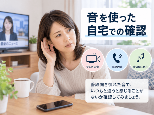 3.音を使った自宅での確認