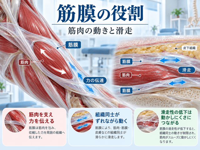 3.筋膜の役割 筋肉の動きと滑走