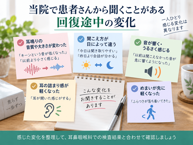 6.当院で患者さんから聞くことがある回復途中の変化