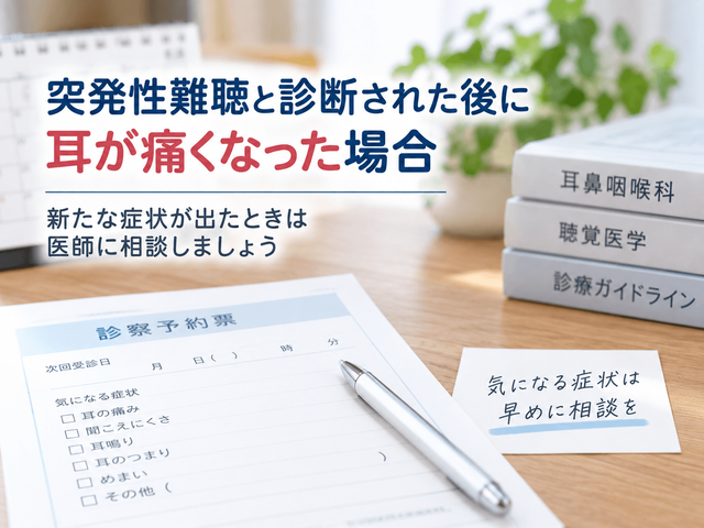 3.突発性難聴と診断された後に耳が痛くなった場合