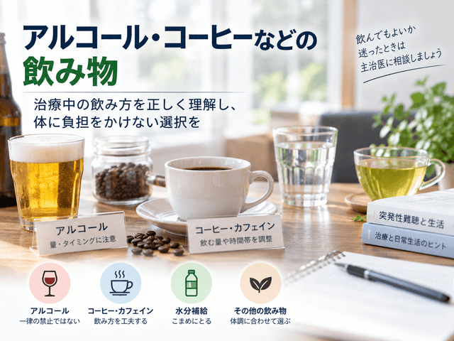 3.アルコール・コーヒーなどの飲み物
