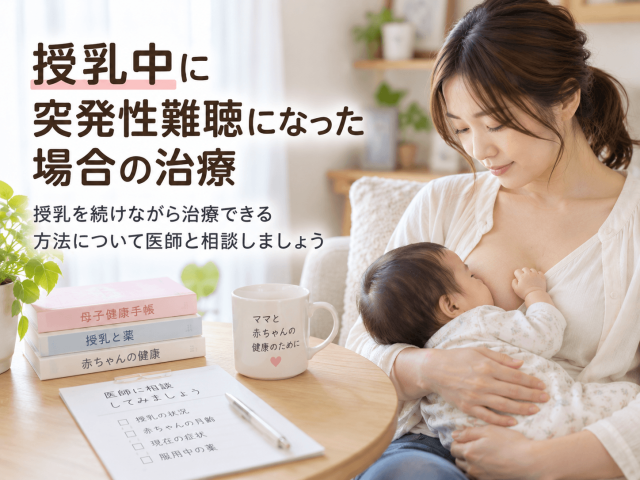 5.授乳中に突発性難聴になった場合の治療