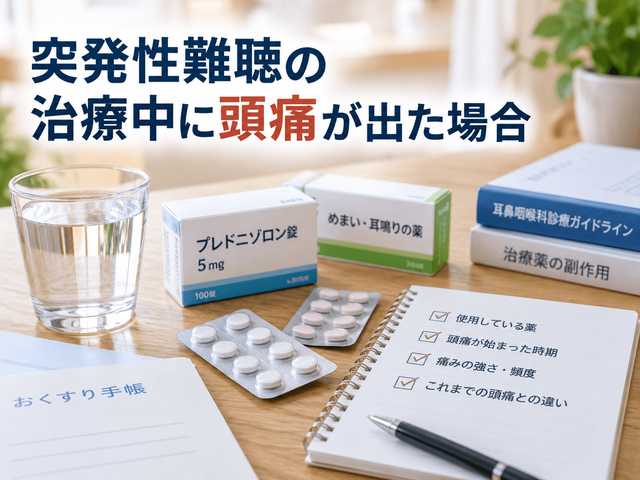 4.突発性難聴の治療中に頭痛が出た場合