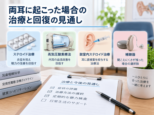 8.両耳に起こった場合の治療と回復の見通し