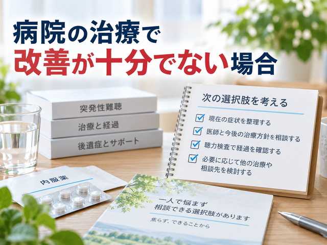 9.病院の治療で改善が十分でない場合