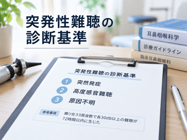 1.突発性難聴の診断基準
