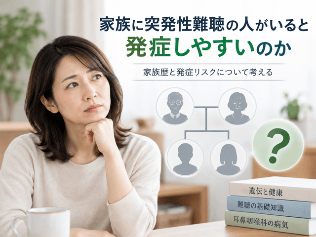 3.家族に突発性難聴の人がいると発症しやすいのか