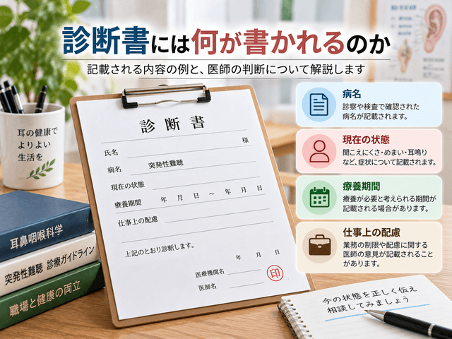4.診断書には何が書かれるのか