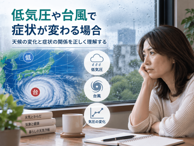 7.低気圧や台風で症状が変わる場合