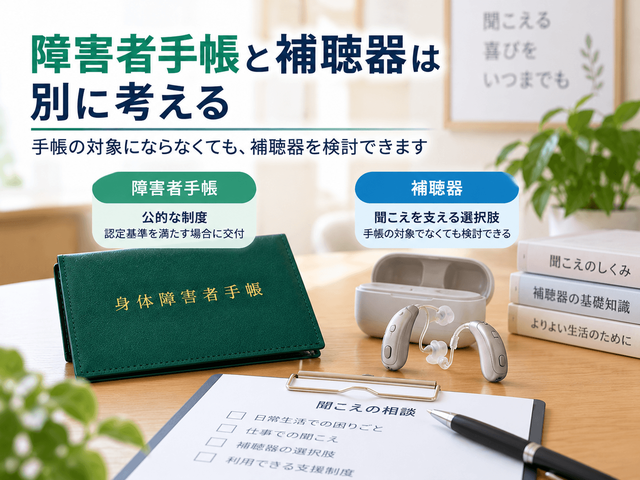 6.障害者手帳と補聴器は別に考える