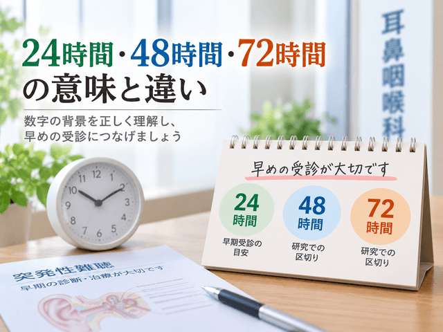 2.24時間・48時間・72時間の意味と違い