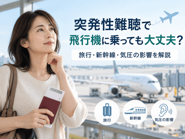 突発性難聴で飛行機に乗っても大丈夫？旅行・新幹線・気圧の影響を解説