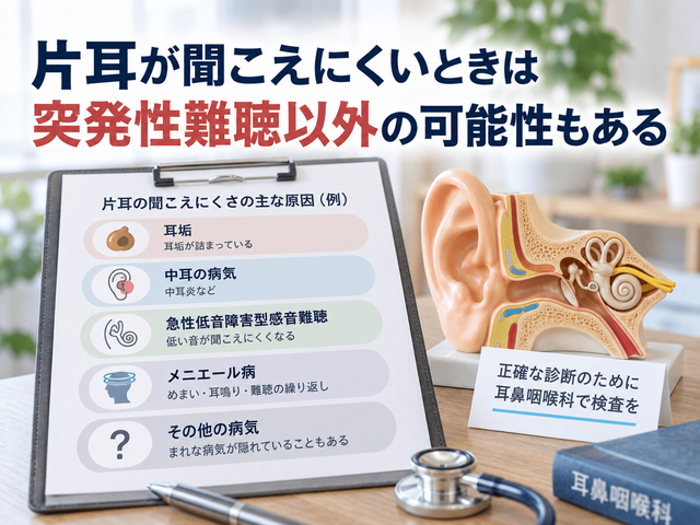 6.片耳が聞こえにくいときは突発性難聴以外の可能性もある