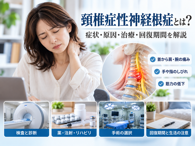 頚椎症性神経根症とは？症状・原因・治療・回復期間を解説