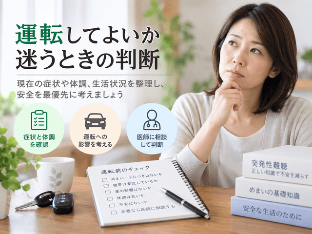 8.運転してよいか迷うときの判断