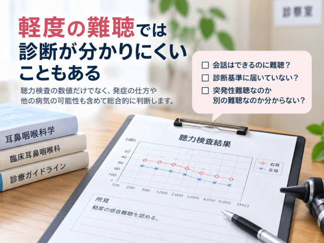 7.軽度の難聴では診断が分かりにくいこともある