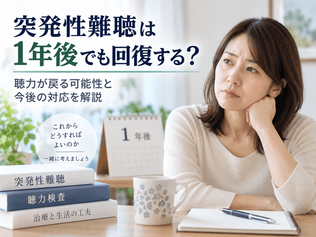 突発性難聴は1年後でも回復する？聴力が戻る可能性と今後の対応を解説