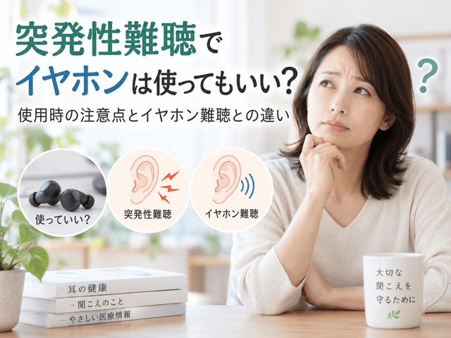 突発性難聴でイヤホンは使ってもいい？使用時の注意点とイヤホン難聴との違い