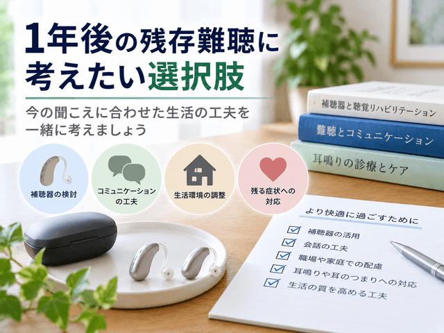 5.1年後の残存難聴に考えたい選択肢