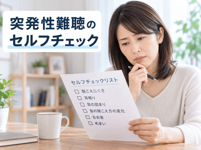 1.突発性難聴のセルフチェック