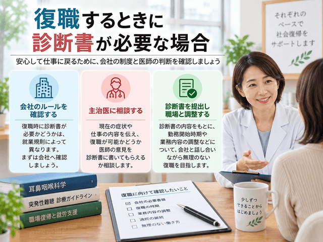 8.復職するときに診断書が必要な場合