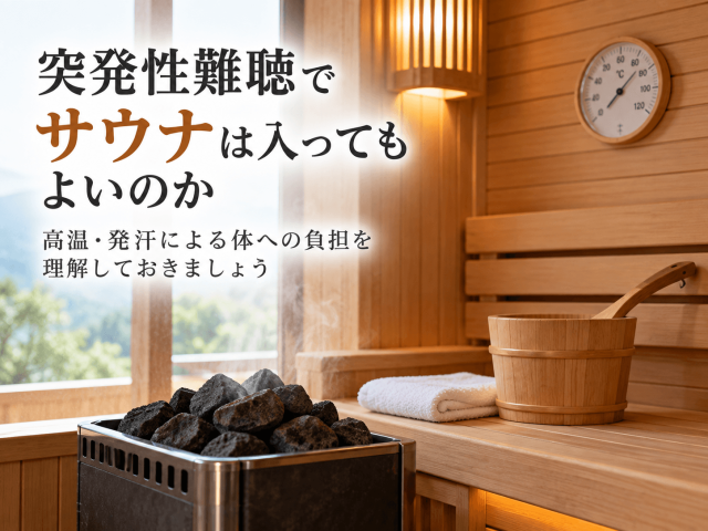 3.突発性難聴でサウナは入ってもよいのか