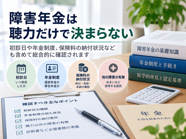 4.障害年金は聴力だけで決まらない