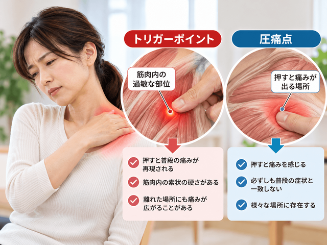 2.押して痛い場所がトリガーポイントとは限らない