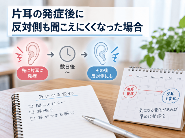 4.片耳の発症後に反対側も聞こえにくくなった場合