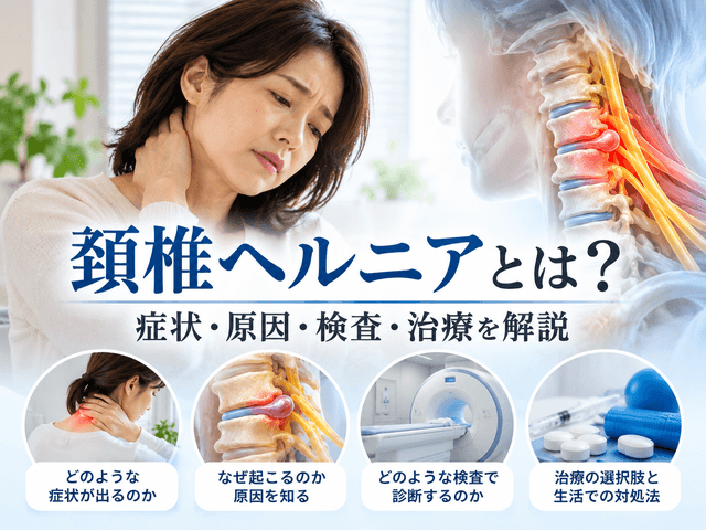 頚椎ヘルニアとは？症状・原因・検査・治療を解説