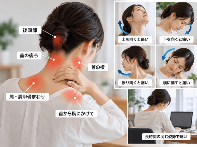 5.痛む場所や動作から考える首の痛み