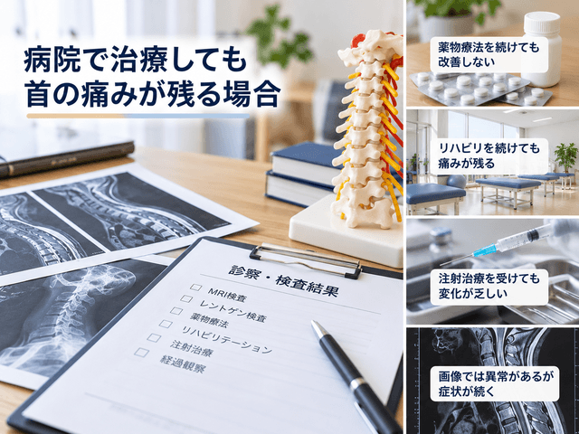 8.病院で治療しても首の痛みが残る場合