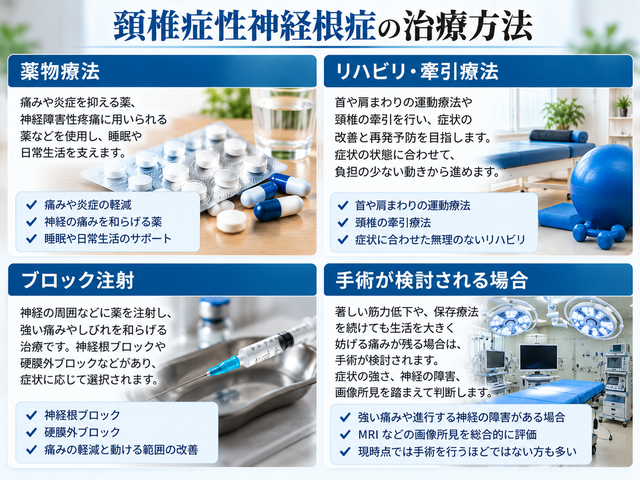 4.頚椎症性神経根症の治療方法