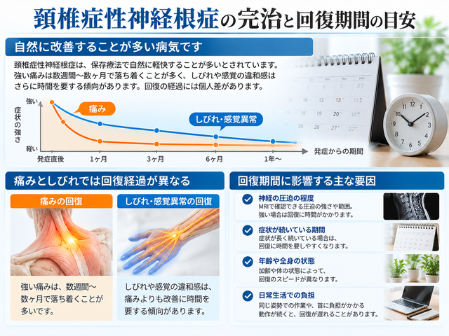 5.頚椎症性神経根症の完治と回復期間の目安